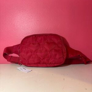 Maurices Red Quilted Travel Bag